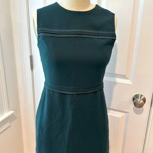 NWT DKNY Dark Green Sheath Dress - Size 2